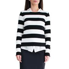 Black And White Striped Sweater Women S Long Sleeve Women Striped Sweater Black And White Pullover Plus Size Sweater Women Striped Sweatshirt Black And White Stripes Alex Plus Size Sweaters Sweaters Women
