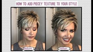Short and piecey cut for thin hair. Hair Tutorial How To Add Piecey Texture To Your Style Youtube