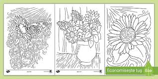 Grădiniță animale imagine decoupage zebră copii cărți artă carte de colorat. Scene Inspirate De Van Gogh Desene De Colorat