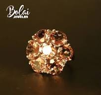 14ct Big Flower Zultanite Ring color changing created diaspore jewelry 925  sterling silver for women in party bolai jewelry - AliExpress