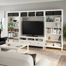 Hemnes Tv Storage Combination White Stain 128 3 8x77 1 2 Ikea Living Room Tv Wall Family Room Design Living Room Tv