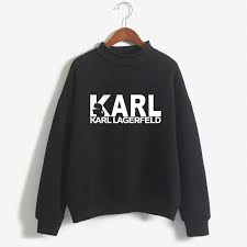 Women Karl Casual Sweatshirt Autumn Hoodies Karl Lagerfeld Coat Harajuku Hoody Woman O Neck Casual Fleece Jumper Moletom