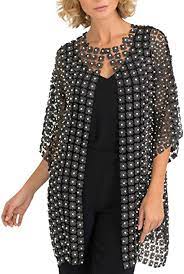 Collezione di abiti coprire abiti di moda camicetta. Joseph Ribkoff Womens Pearl Cover Up Style 193941 Amazon It Moda