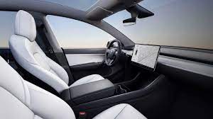 Read about the 2021 tesla model y interior, cargo space, seating, and other interior features at u.s. White Tesla Model Y With White Interior Spotted In Public