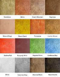 Environmental Green Products Soycrete Color Chart