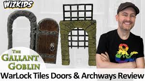 The biggest takeaway from wizkids' warlock tiles are the easy locking clips that encompass the lock portion of the warlock name. Warlock Tiles Doors Archways Review Wizkids Prepainted Miniature Terrain Youtube