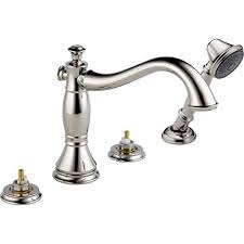 The makers of delta hand held shower heads have thought of everything. Delta T4797 Pnlhp Cassidy Roman Bathtub Faucet With Hand Shower Trim Without Handles Polished Nickel By Delta Faucet Buy Online In Dominica At Dominica Desertcart Com Productid 20521215