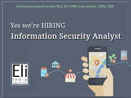 Information Security Analyst Jobs In Faridabad Delhi Eli India Do You Have 3 8 Years Of Experience In It Infrastructure Related Domains Job Opening Job Elis