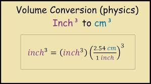 How To Convert From Cubic Inches To Cubic Centimeters