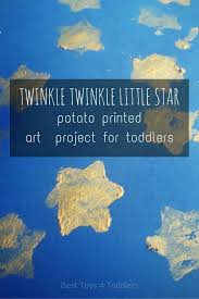 Twinkle Twinkle Little Star Art Project For Toddlers Nursery Rhymes Activities Toddler Art Projects Nursery Rhyme Crafts