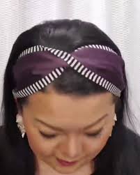 Hmong Headband Purple Phuam Txoom Suab Twist