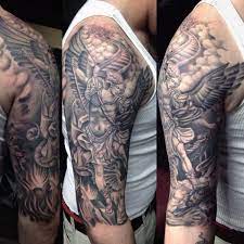 155 Saint Michael Tattoos Everything You Need To Learn With Meanings Wild Tattoo Art St Michael Tattoo Tattoos St Michael