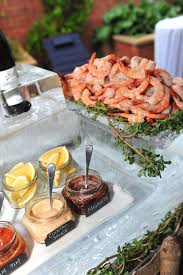 Add Some Fun To Your Wedding Reception With A Food Bar Why Not Make A Seafood Bar Seafood Dinner Seafood Buffet Seafood Appetizers