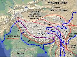 Tectonic Map Of Major Fault Bounded Blocks And Their Ages By Clark Burchfiel And Others Geology Physical Geography Geography