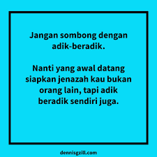 Kata kata menyindir atau kata kata sindiran merupakan kebiasaan kita untuk mengingatkan kesalahan seseorang, dengan menyindir tentunya kita berharap dapat menyadarkan orang tersebut. Doa Dan Kata Kata Untuk Adik Beradik Yang Bergaduh