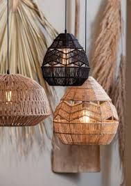 hanglampen kace hanglamp jute naturel o45cm hanglamp jute lampenkap lampenkap