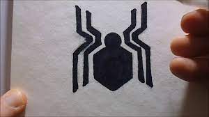 How To Draw Spiderman Homecoming Logo - Youtube