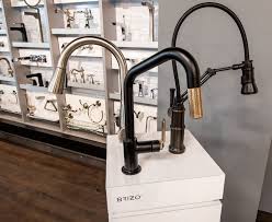 Brilliant cabinets has been in business for over 20 years. Check Out These Beautiful Brizo Kitchen Faucets At Our West Kelowna Showroom Kitchendesign Kitchenideas Kitchenrem Bath Fixtures Kitchen And Bath Remodel