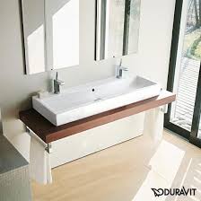 Duravit Vero Doppelwaschtisch Weiss Mit Wondergliss Mit 2 Hahnlochern Geschliffen Mit Uberlauf 0454120026 Doppelwaschtisch Duravit Vero Waschtisch Duravit