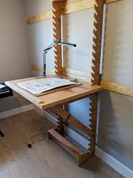 I Made A Desk With Adjustable Height And Angle Diy Furniture Art Desk Furniture