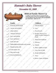 Biblical Baby To Parents Matching Game Christian Baby Shower Baby Shower Baby Shower Games