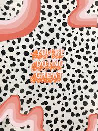 Aesthetic cow print with lines. Aesthetic Wallpapers Cow Print Rainbow Novocom Top