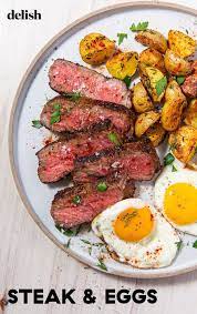 Our Best Ever Steak Eggs Will Cure Even The Worst Hangover Recipe Steak Dinner Recipes Steak And Eggs Steak Dinner