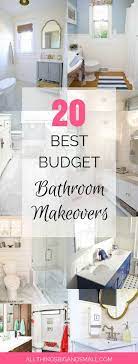 Gather as many images of spaces you love as. 20 Best Bathroom Makeovers That Are Budget Friendly Bathroom Makeover Bathroom Makeovers On A Budget Bathroom Redecorating