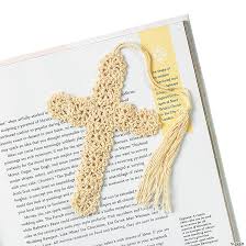 The line that separates one area, state, or country from another; Crocheted Cross Bookmarks Oriental Trading