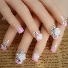 Acrylic nails are especially for people who feel like their nails never grow. Wholesale Minx 3d Full False Nails Diamond Rose Decoration Artificial Nails Designs Acrylic Fake Nails Art Manicure Natural Tips French Nails Nails Design From Y78y 8 91 Dhgate Com