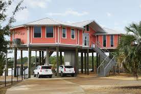 Check spelling or type a new query. Hurricane Proof Home On Pilings Stilt House Home Front View Beach Style Exterior New Orleans By Topsider Homes Houzz