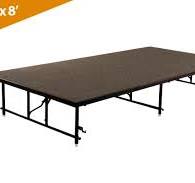 Folding Stages Transfold Stage/Seated Riser 4' X 8' (Carpet Finish)