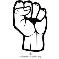 Clenched Fist Vector Clip Art Seni Gambar Naga Seni Cat Air