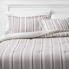 White and black striped comforter. Classic Stripe Comforter Sham Set Threshold Target