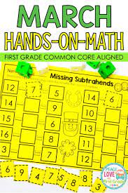 March Math March Math First Grade Math Math Worksheets