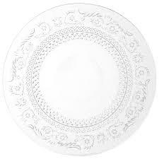 Découvrez tous nos styles et modèles de vaisselles ! Assiette Plate En Verre D 25 Cm Classica Maisons Du Monde