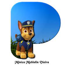 Monica Michielin Alfabetos Alfabeto Patrulha Canina Chase Png Paw Patrol Alphabet Png Printable Alphabet Letters Paw Patrol Paw