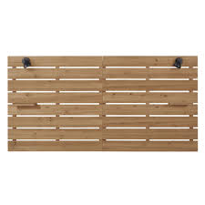 Bettkopfteil 160 Aus Massivem Tannenholz Und Wandlampen Aus Metall Harvey Maisons Du Monde Tete De Lit Maison Tete De Lit Bois Tete De Lit En Lambris
