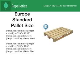 What is the size of a standard pallet? 6 Standard Size Pallets Presentation