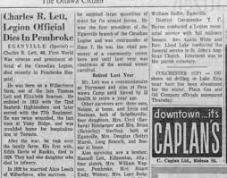 Paperboy visitors looking for the elk grove citizen, newspapers and obits in california (ca), often visit these local papers Clipping Found In The Ottawa Citizen In Ottawa Ontario Canada On Nov 28 1959 Obituary Story Of Dusty Charles R Lett Printed 28 Nov Obituaries Story Letts