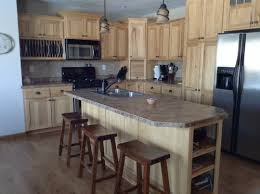 Since hickory is a natural material is available in almost an endless number of colors. Hickory Kitchen Cabinets