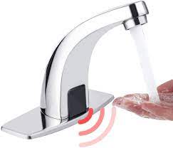 Check spelling or type a new query. Automatic Sensor Touchless Bathroom Sink Faucet With Hole Cover Plate Chrome Vanity Faucets Hands Free Bathroom Water Tap With Control Box And Temperature Mixer Buy Online In Guernsey At Guernsey Desertcart Com Productid