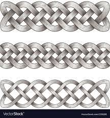 Set Of Silver Celtic Braids Royalty Free Vector Image Affiliate Celtic Braids Set Silver Ad Celtic Braid Celtic Tattoo Symbols Celtic Band Tattoo