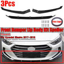 Parts fit for the following vehicle options. Buy Car Front Bumper Cover Lip Spoiler Gloss Black For Hyundai Elantra 2017 2018 3pcs Set At Affordable Prices Free Shipping Real Reviews With Photos Joom