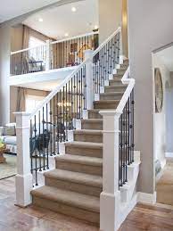 Replacing wood with wrought iron balusters the most common stair railing remodel is the process of removing wood balusters and replacing them with new wrought iron balusters. 33 Wrought Iron Railing Ideas For Indoors And Outdoors Digsdigs