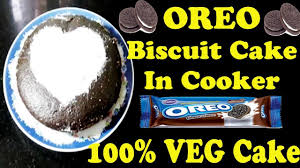 Oreo Biscuit Cake Recipe In Cooker 100 Veg Cake How To Make Cake Wi Oreo Biscuit Cake Oreo Biscuits Biscuit Cake