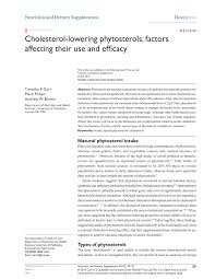 We did not find results for: Pdf Cholesterol Lowering Phytosterols Factors Affecting Their Use And Efficacy