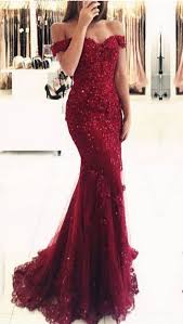 40 Glam Red Prom Night Dresses Ideas Elegant Prom Dresses Evening Gowns Elegant Burgundy Prom Dress Mermaid