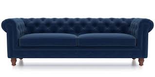 Blending a blue sofa into an existing living room, den or recreation area is simple. Winchester Fabric Sofa Cobalt Blue Urban Ladder