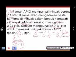 Soal cerita penjumlahan pecahan desimal. Soal Cerita Matematika Sd A Kelas 6 Berhitung Pecahan Desimal Youtube
